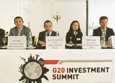 Euro China Capital guest speaker at the G20 Investment Summit