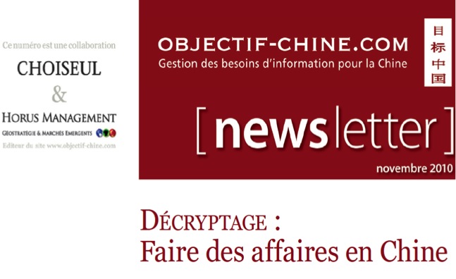 ECC’s MARC interview by Choiseul – Objectif Chine